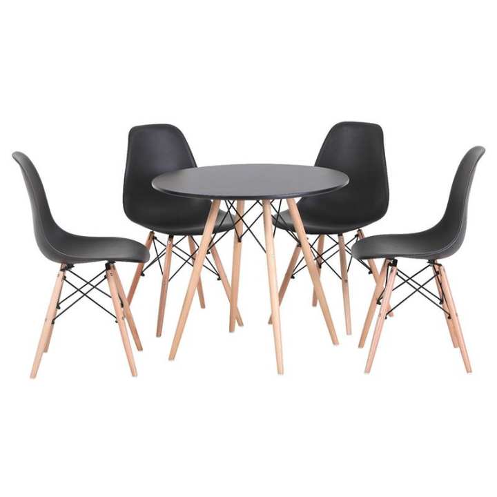 Bộ bàn tròn Eiffel 60 cm 4 ghế Eames